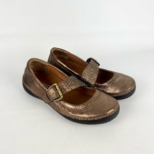 Vionic Goleta Bronze Metallic Leather Mary Jane Loafer 8